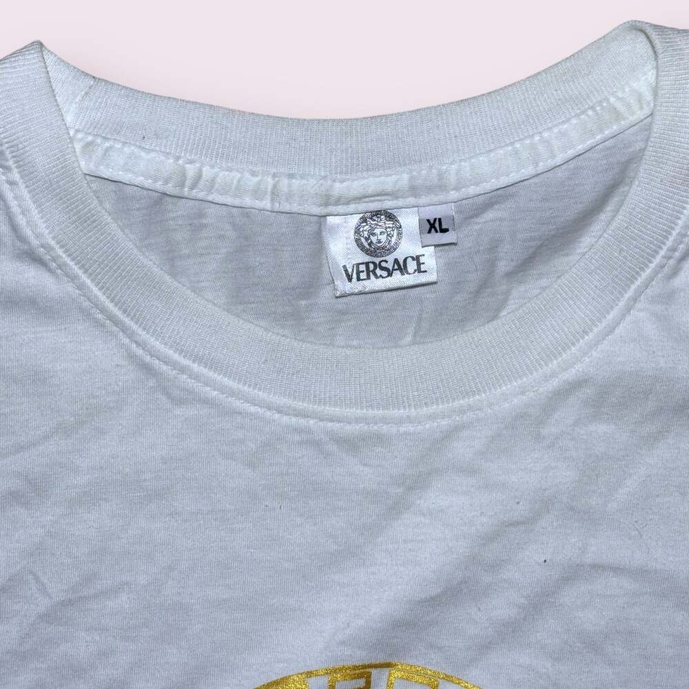 Women’s Vintage Versace Medusa Logo T-Shirt Size XL - Picture 3 of 4